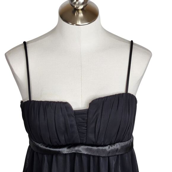 City Triangles Y2K Black Tiered Ruffled Mini‎ Dress Women's Large - Picture 2 of 12